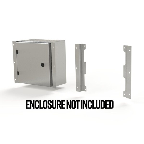Flush Mount Frame, 11.85 in. H x 2.43 in. W x 1.08 in. L, 316 Stainless Steel